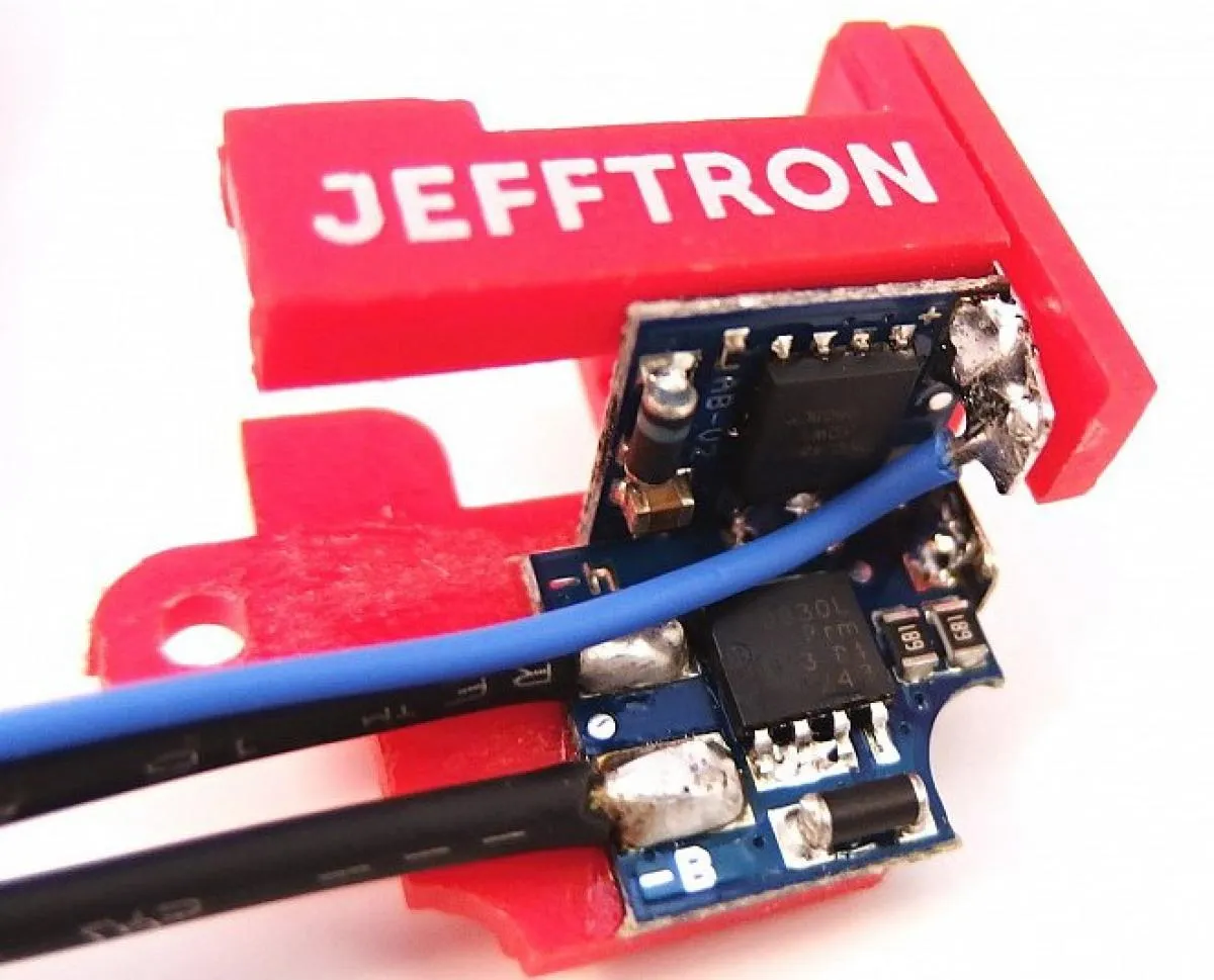 Jefftron Mosfet-Switch-Unit mit Active Brake für V2 Gearbox inkl. Rear (Stocktube) Verkabelung